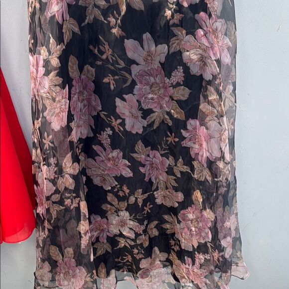 Lulu's Tan and Pink Spaghetti Strapless Sundress for Wedding Guest - Picture 3 of 9